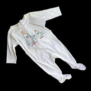 Stella McCartney Christmas Tree Footed Baby Sleeper 1–3M NWT